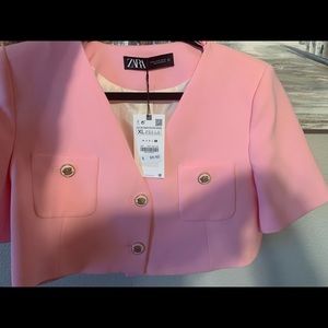 Zara cropped Blazer